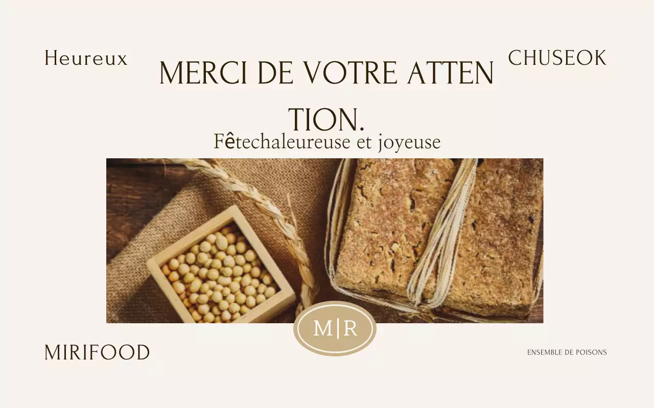 Cadeau traditionnel beige de Chuseok