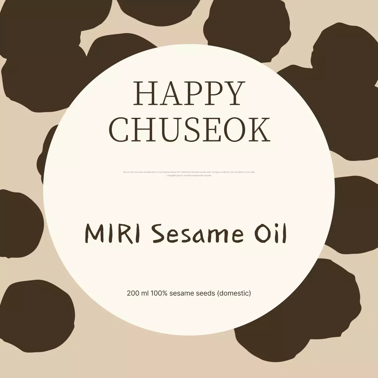 Lễ hội Chuseok truyền thống màu be