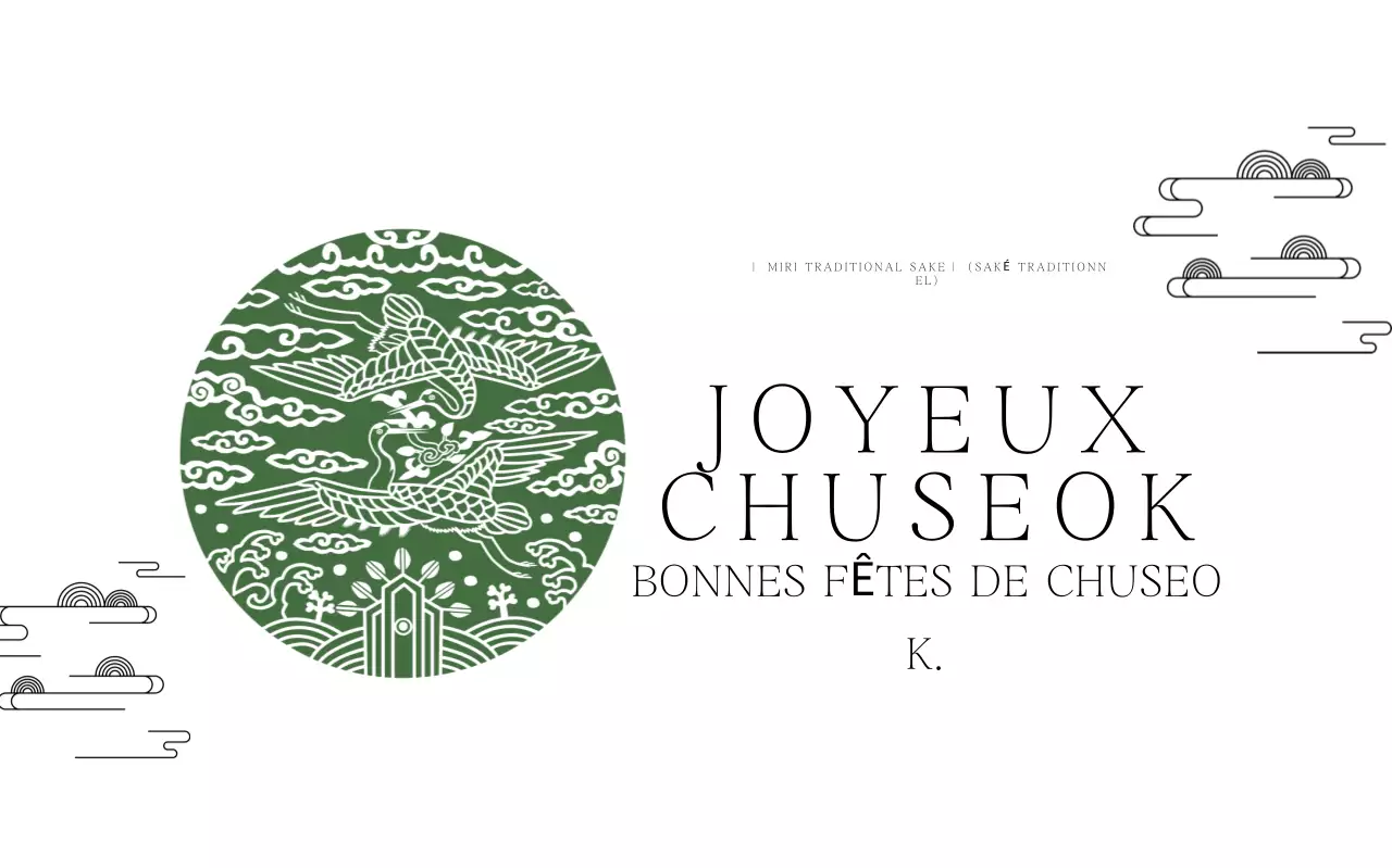 Salutations traditionnelles vertes de Chuseok