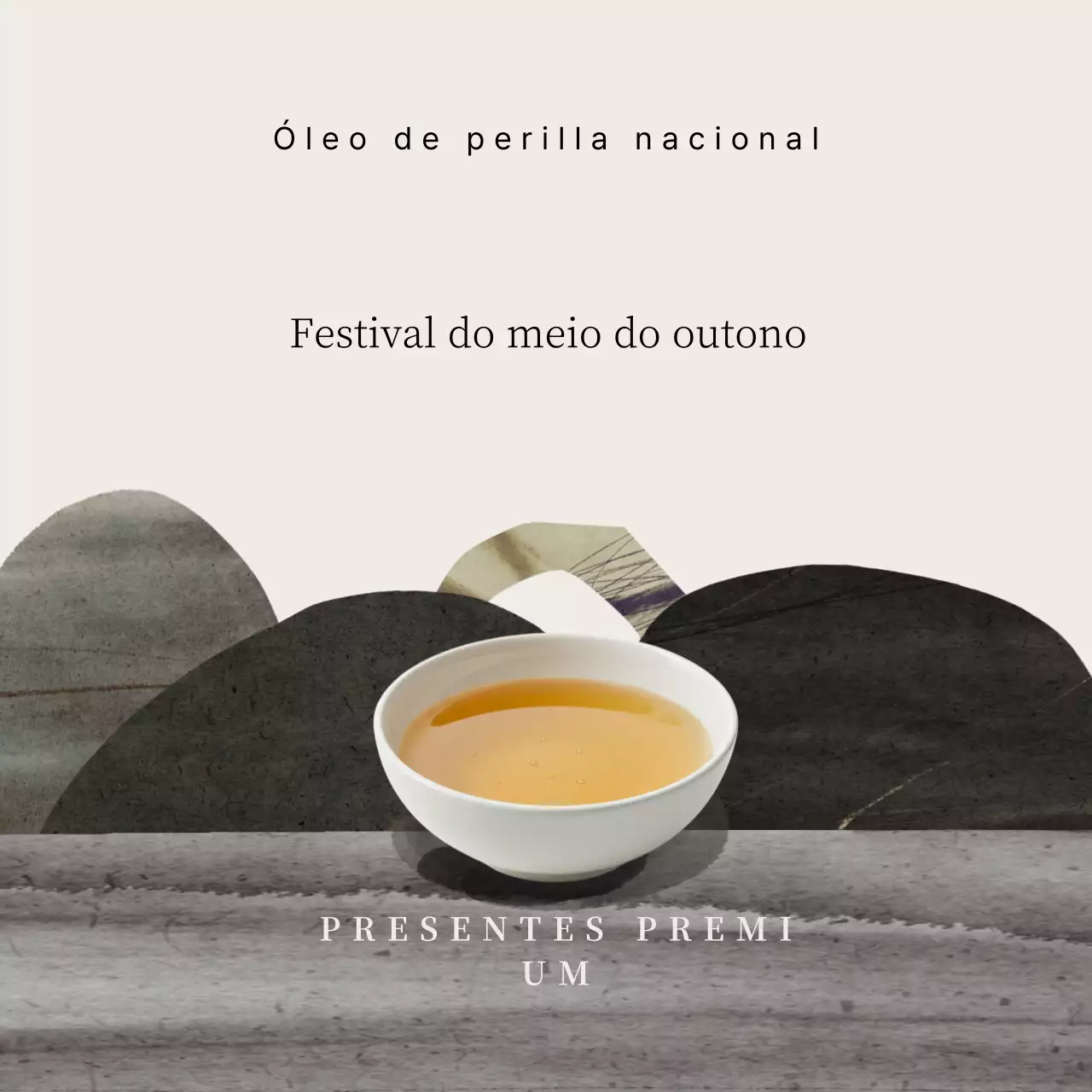 Presente de Natal tradicional bege