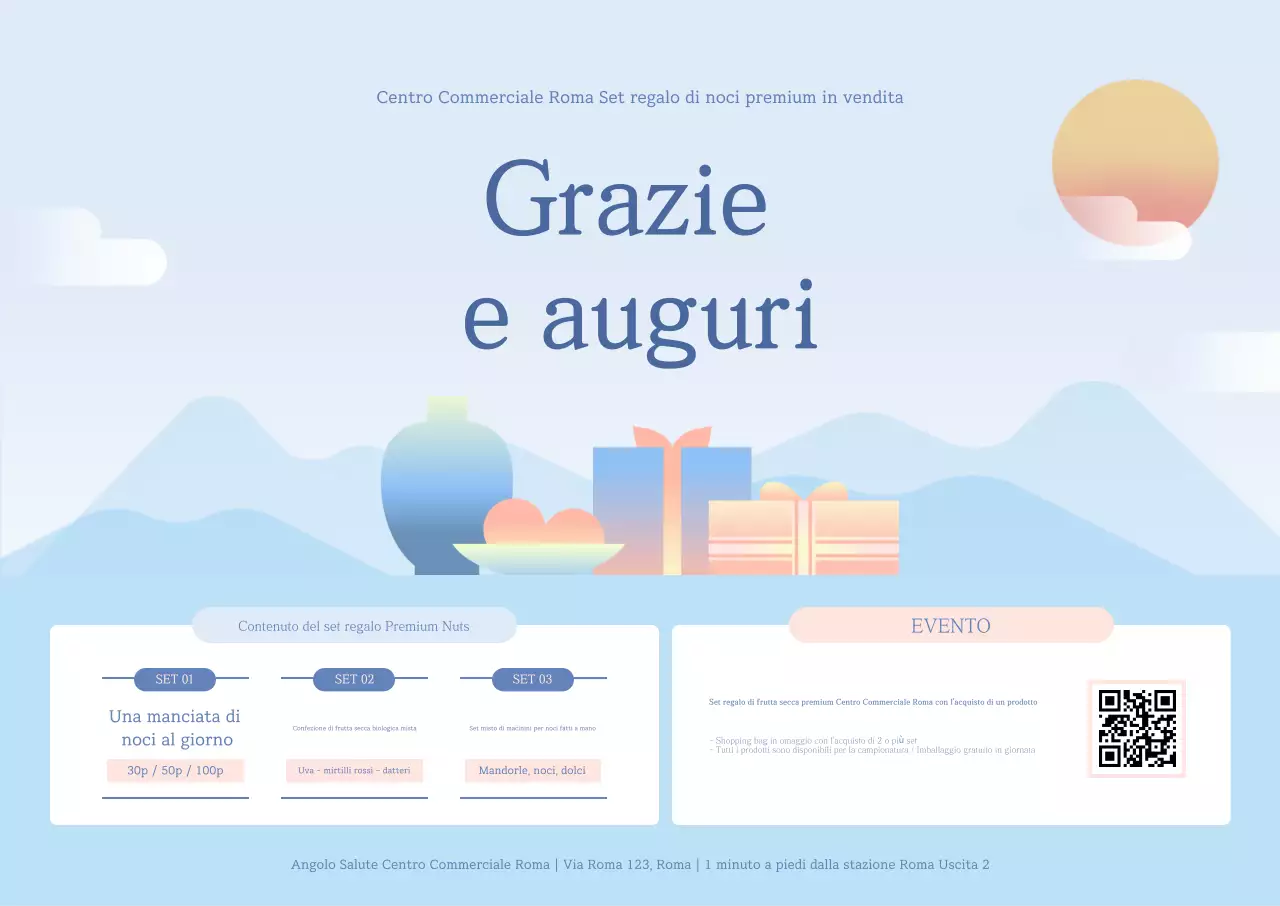 Promozione del set regalo Sky Blue Simple Health