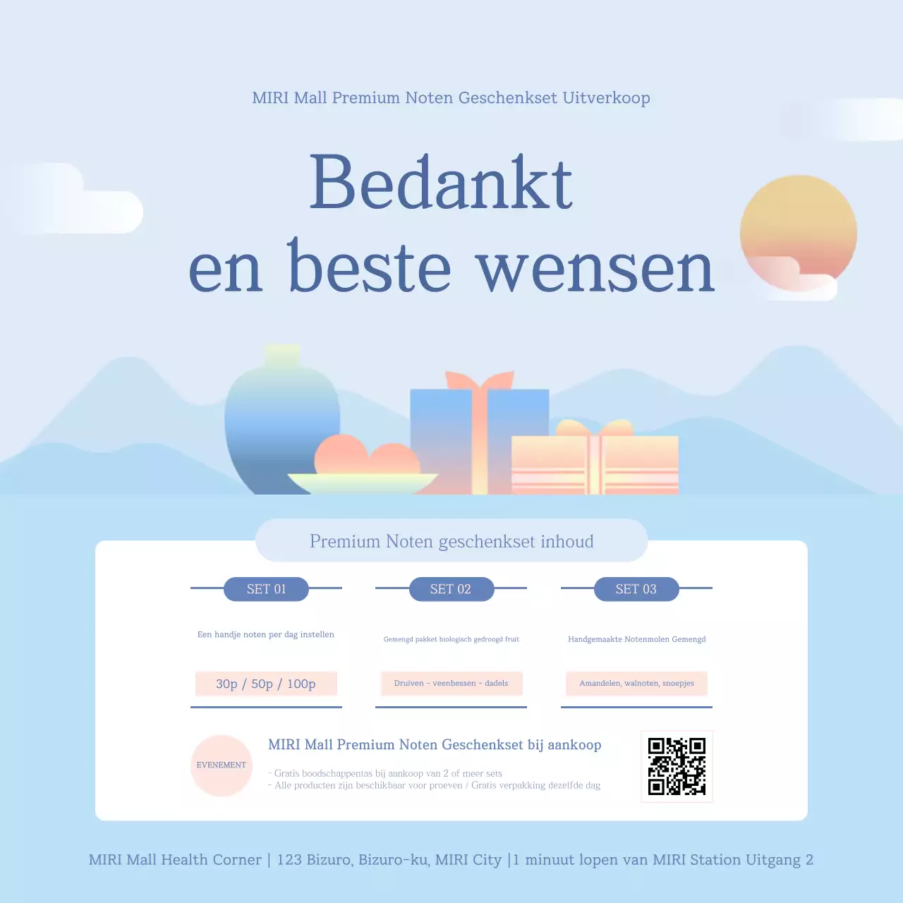 Hemelsblauw minimaal gezondheidsevenement