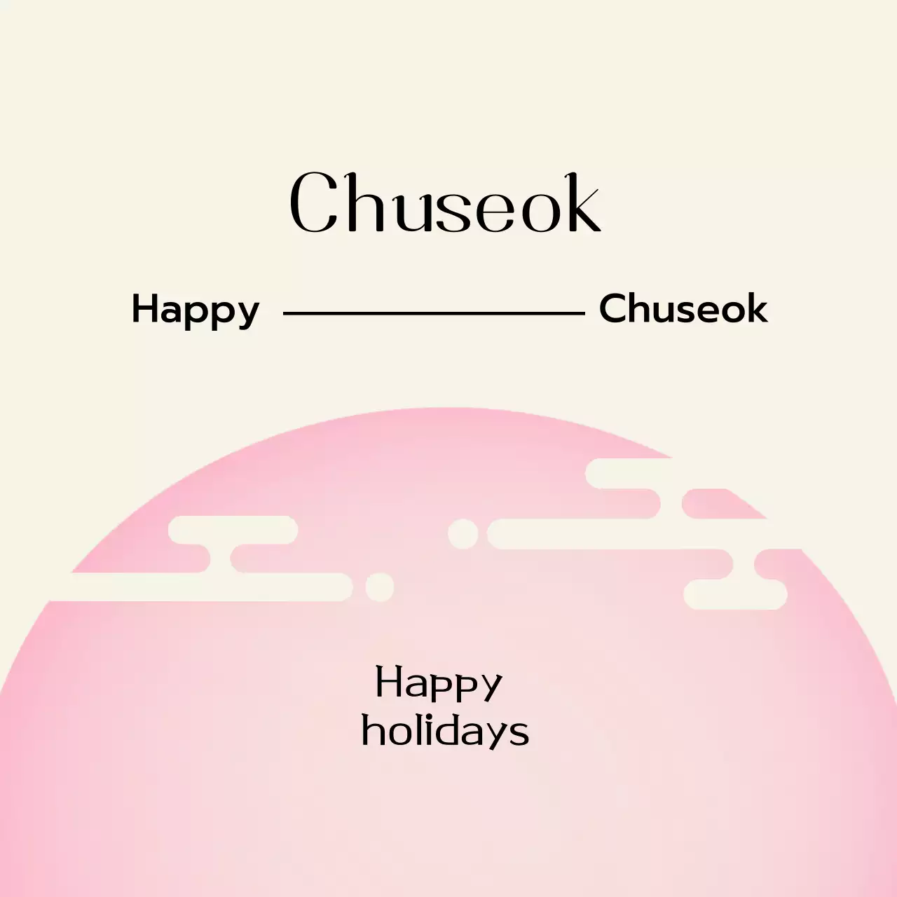 Pink Traditional Chuseok Festival