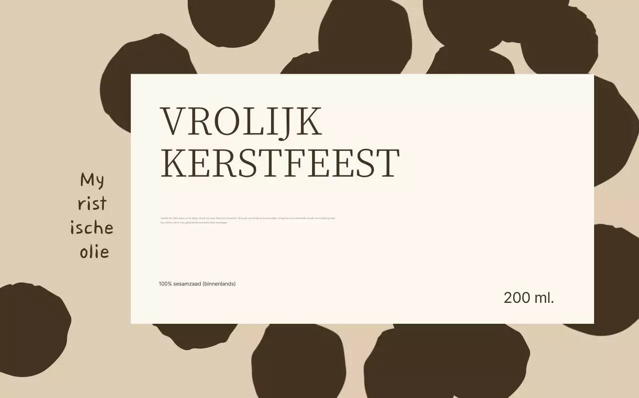 Bruin traditioneel Chuseok-geschenk