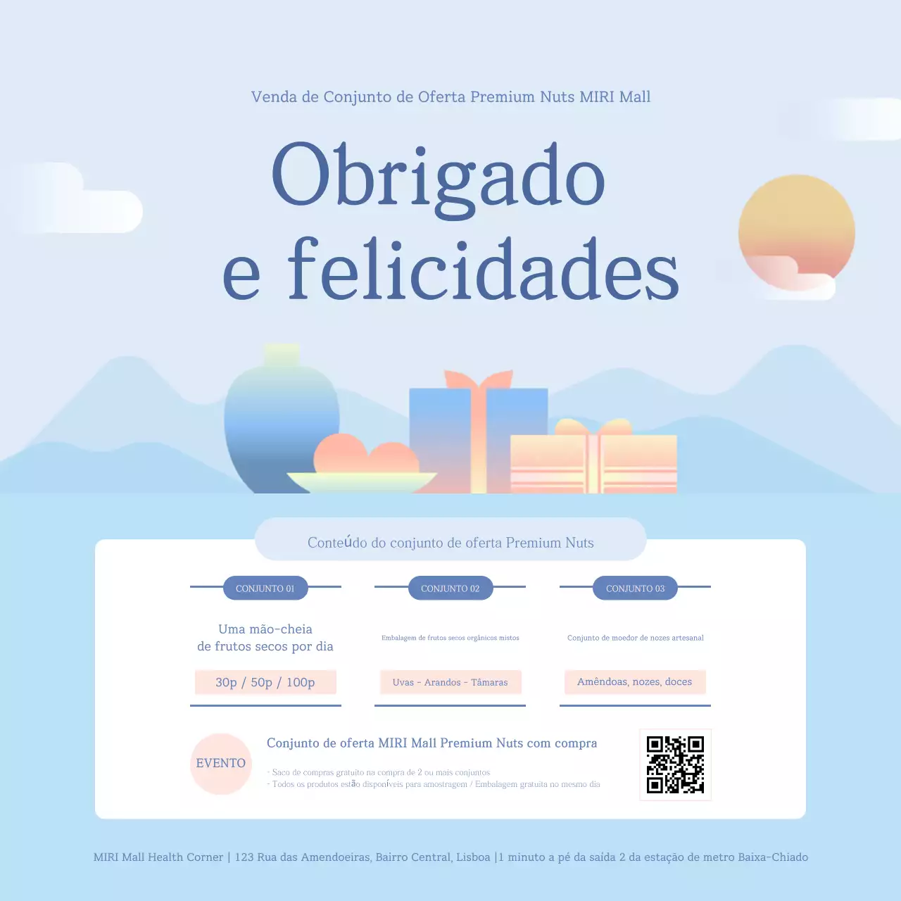 Evento de saúde mínima azul celeste