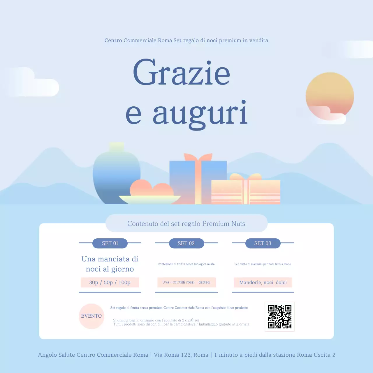 Evento sanitario minimo Sky Blue