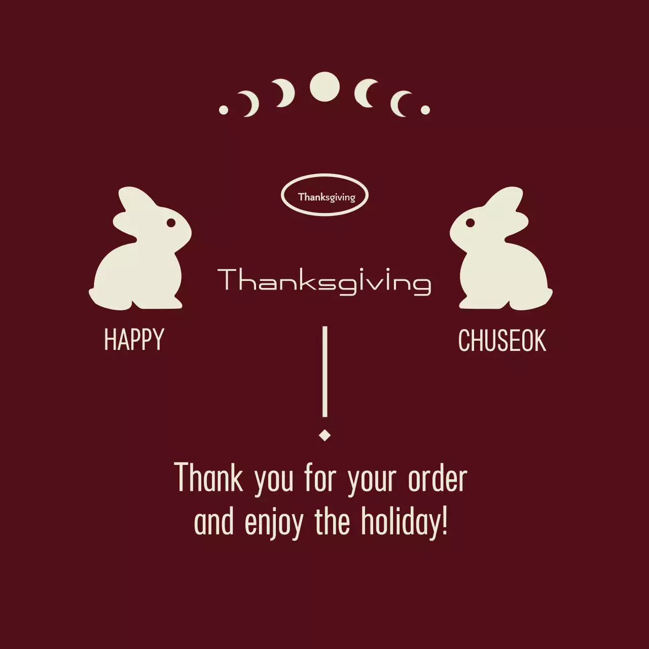 Brown Traditional Chuseok Thanks