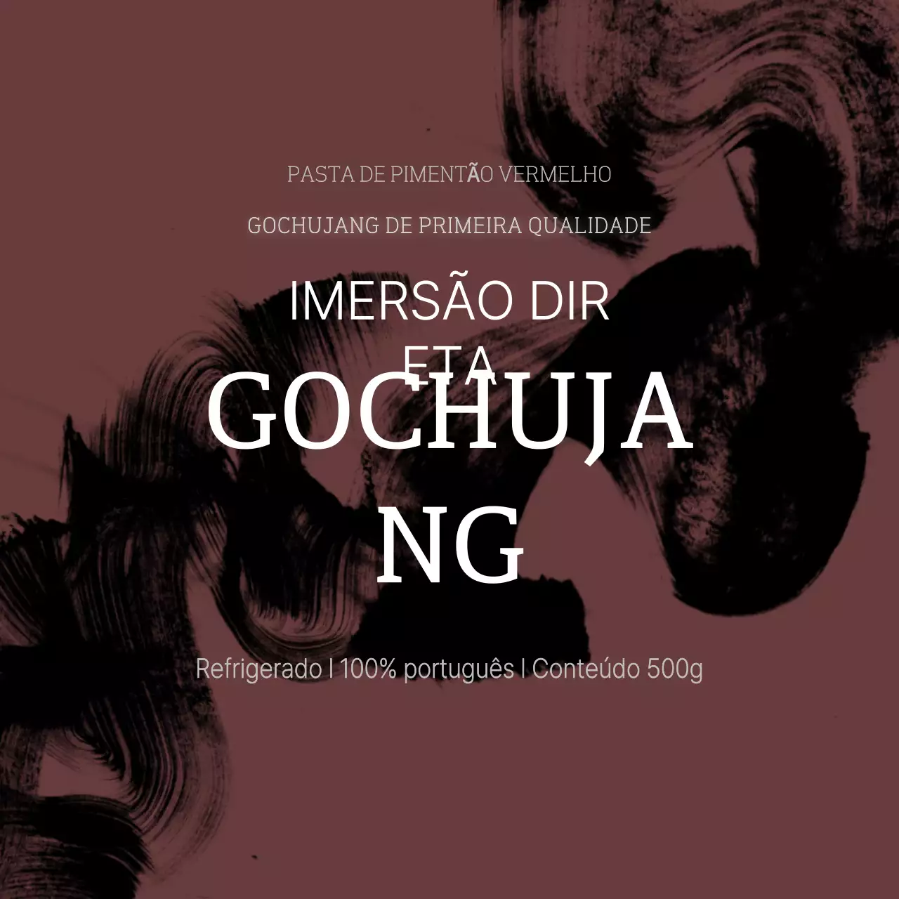 Propaganda Marrom Tradicional Gochujang