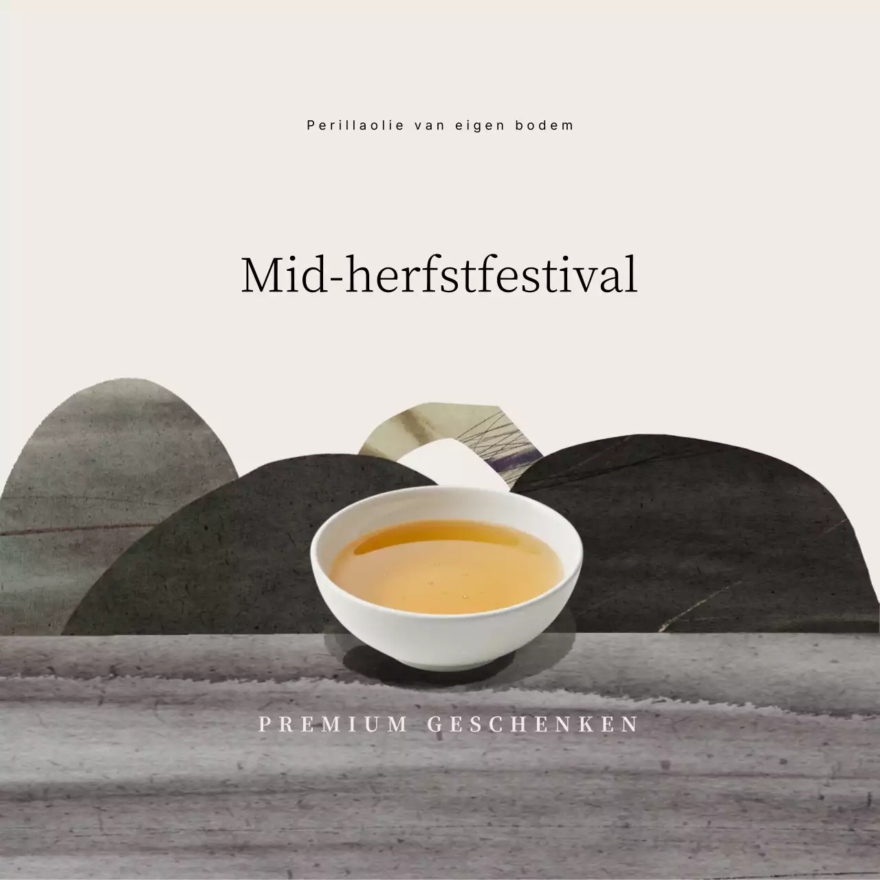 Beige traditioneel Chuseok-geschenk