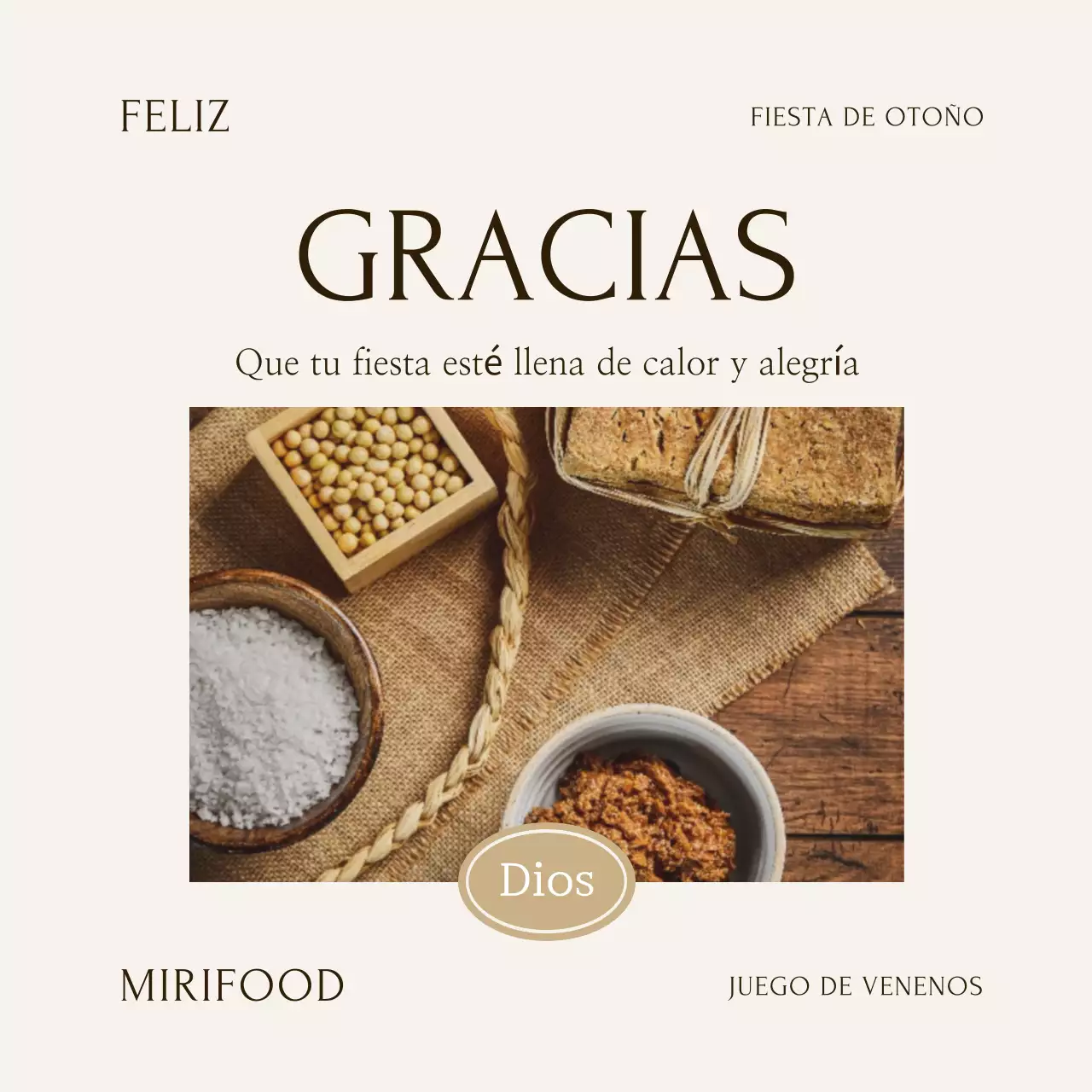 Regalo tradicional de Chuseok en color beige