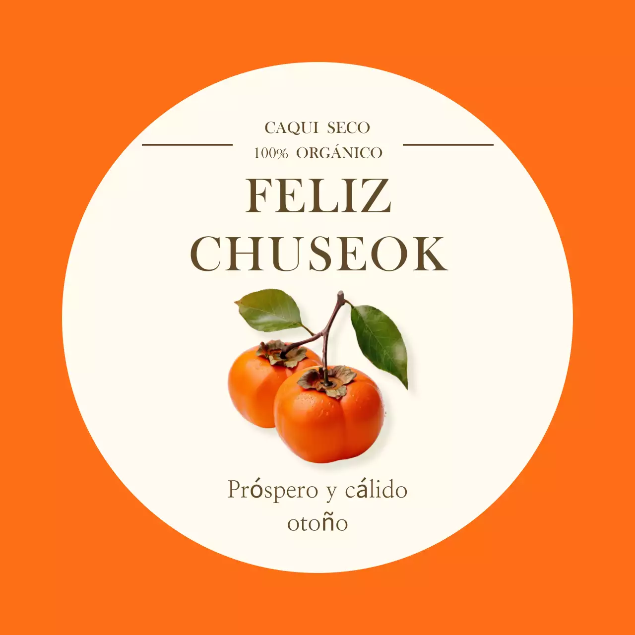 Saludos festivos tradicionales de color naranja