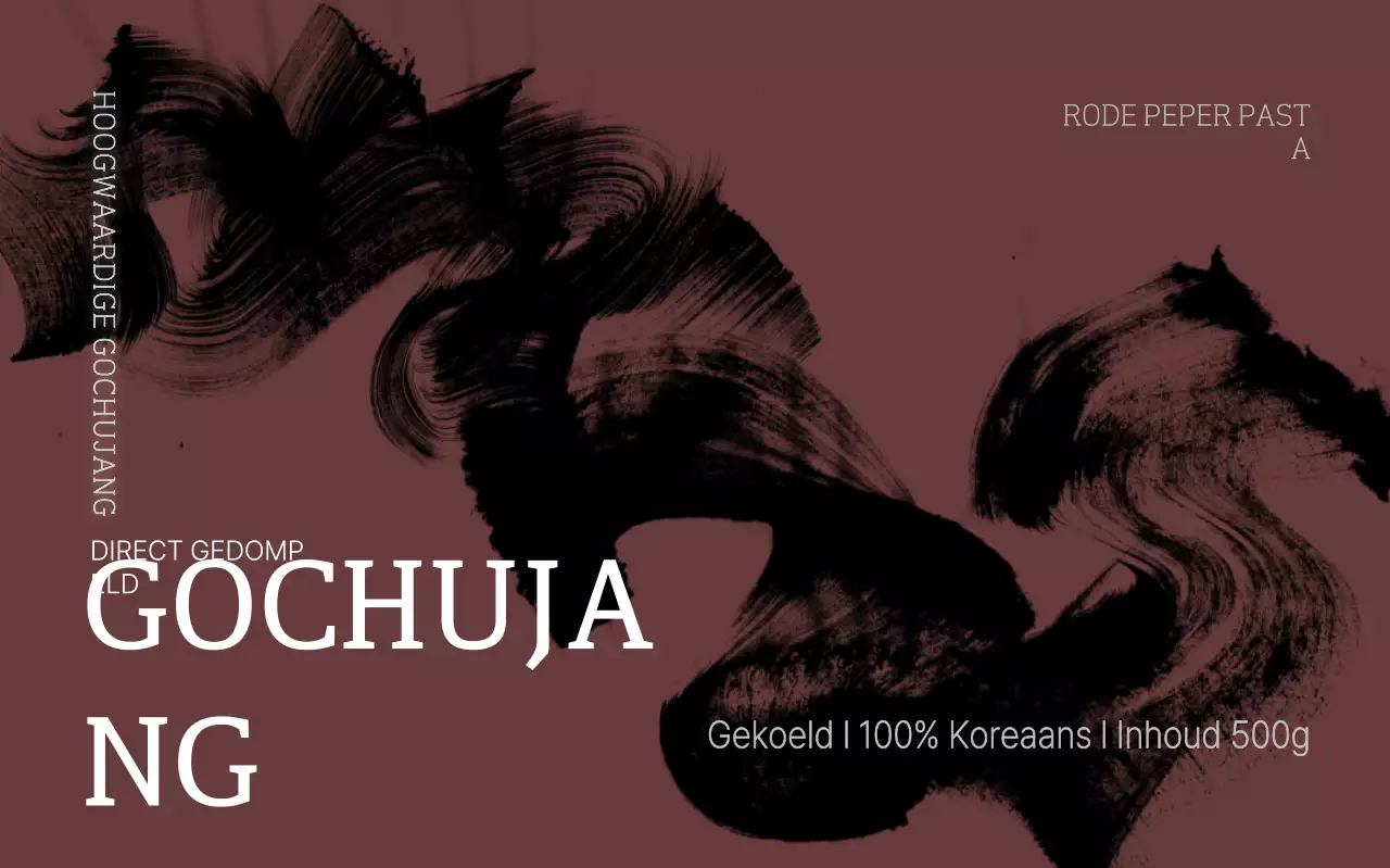 Bruine traditionele voedselreclame