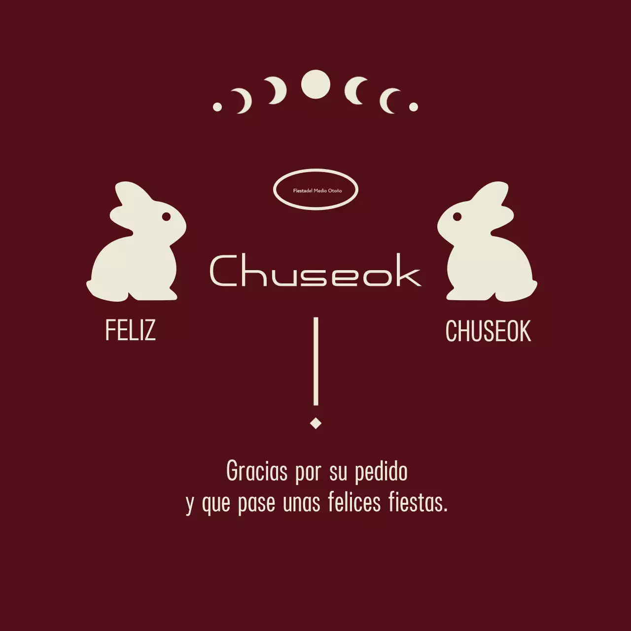 Gracias por el tradicional Chuseok marrón