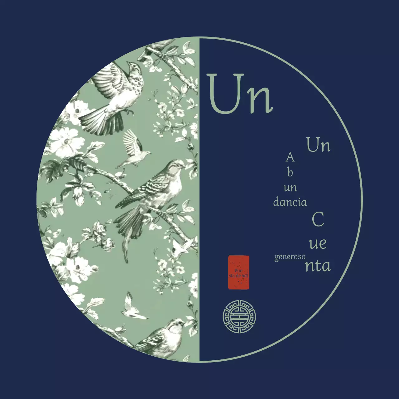 Saludos festivos tradicionales en azul