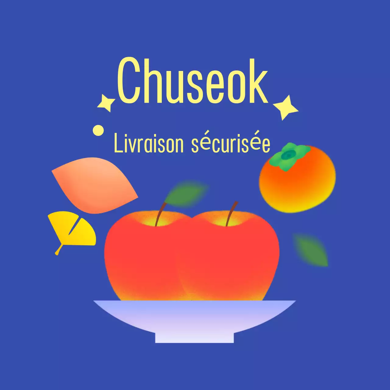 Promotion Chuseok simple bleue