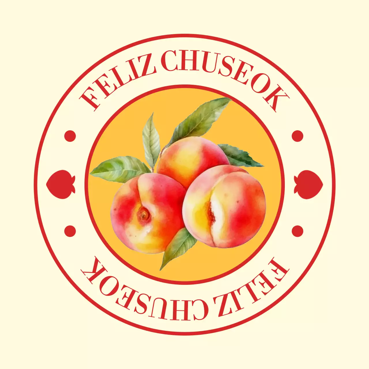 Celebración tradicional de Chuseok en beige