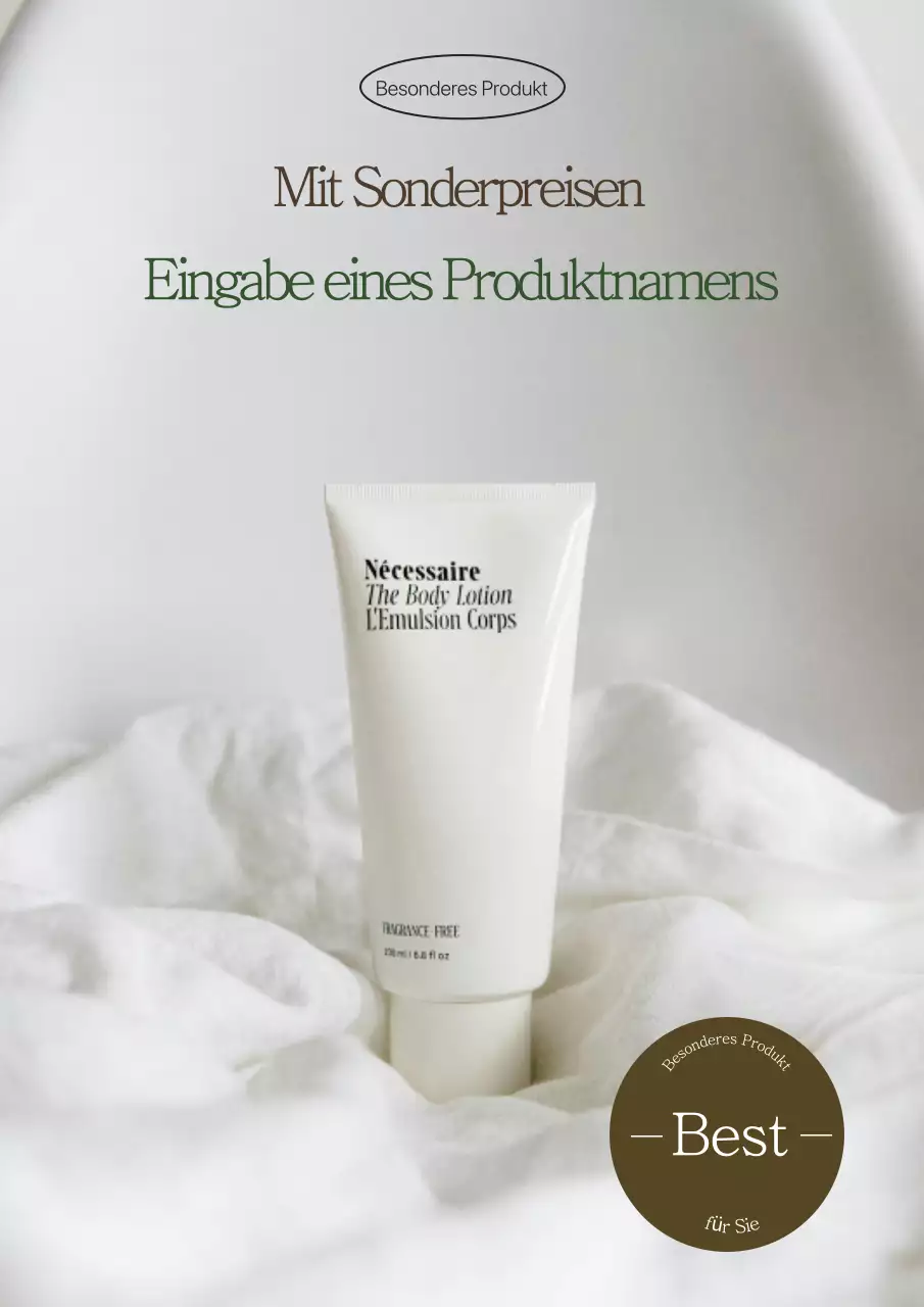 Werbematerial mit einer fröhlichen und emotionalen Stimmung