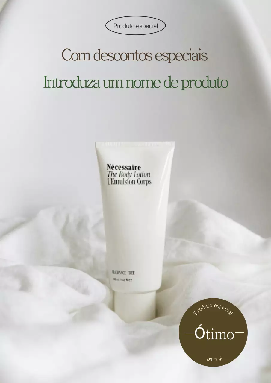 Material promocional com clima alegre e emocional