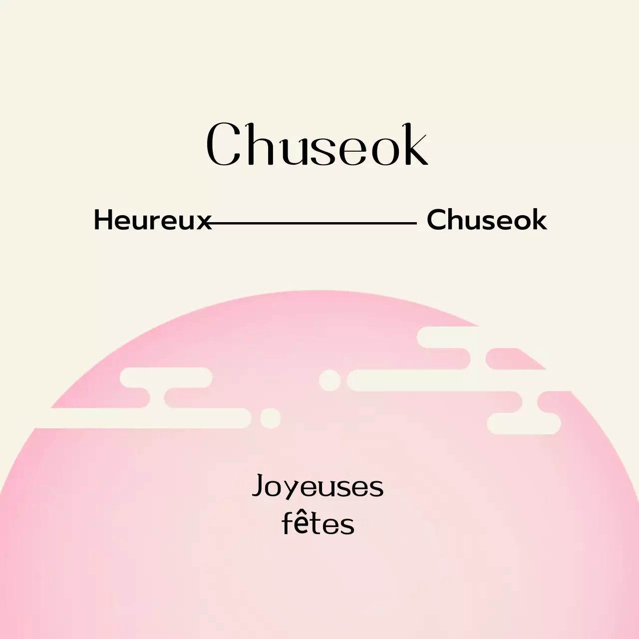 Festival traditionnel rose de Chuseok