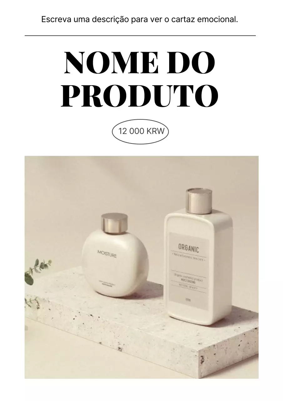 Material promocional com clima alegre e emocional