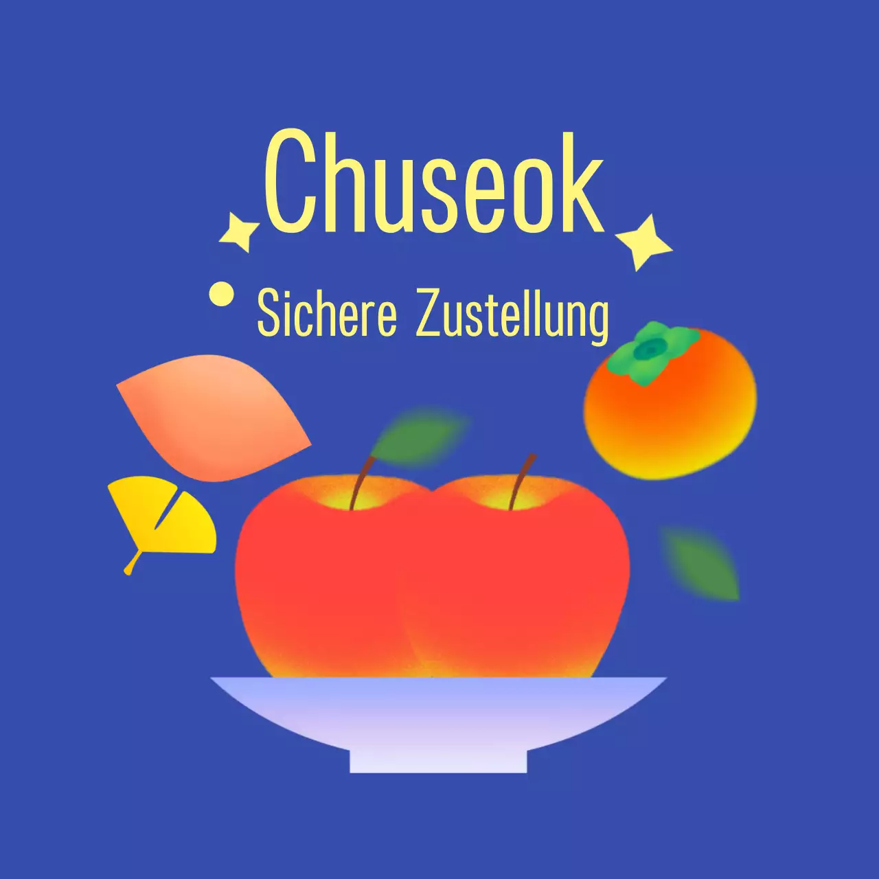 Blaue einfache Chuseok-Aktion