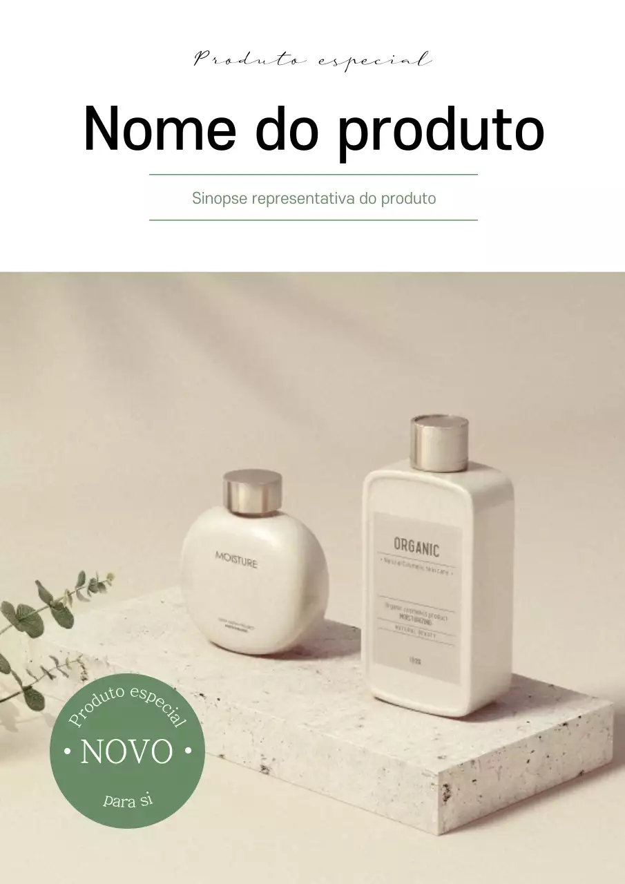 Material promocional com clima alegre e emocional