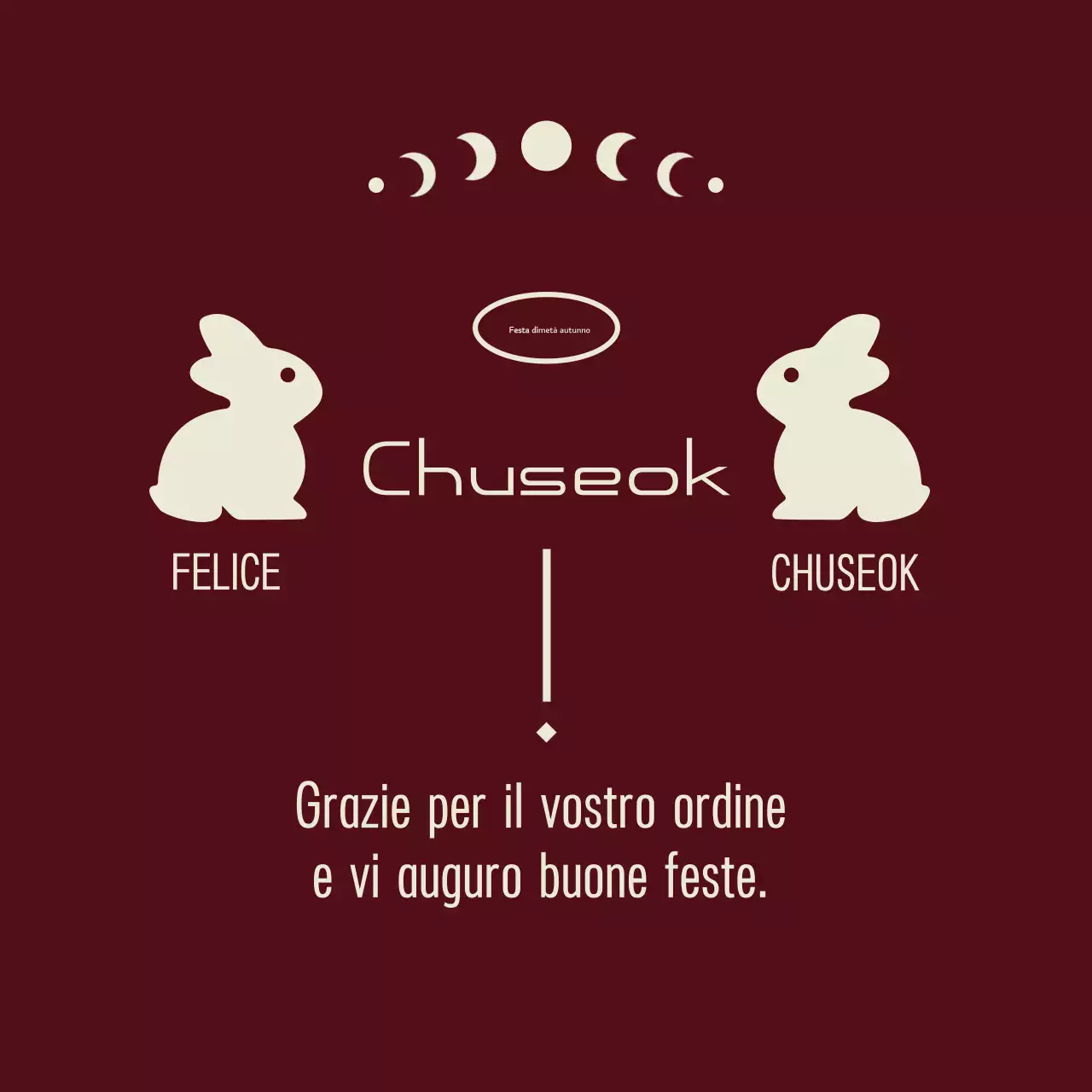 Chuseok tradizionale marrone Grazie