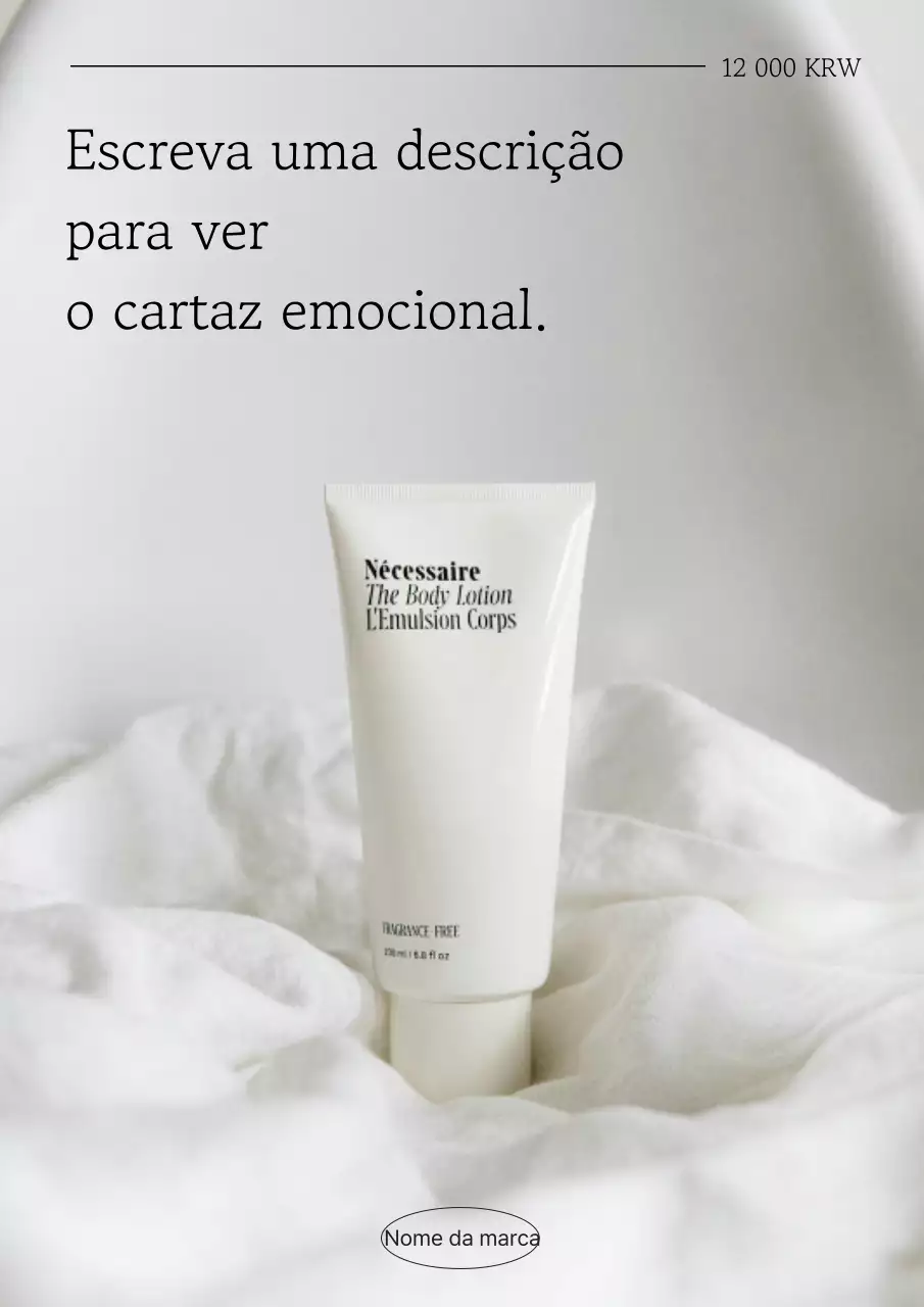 Material promocional com clima alegre e emocional