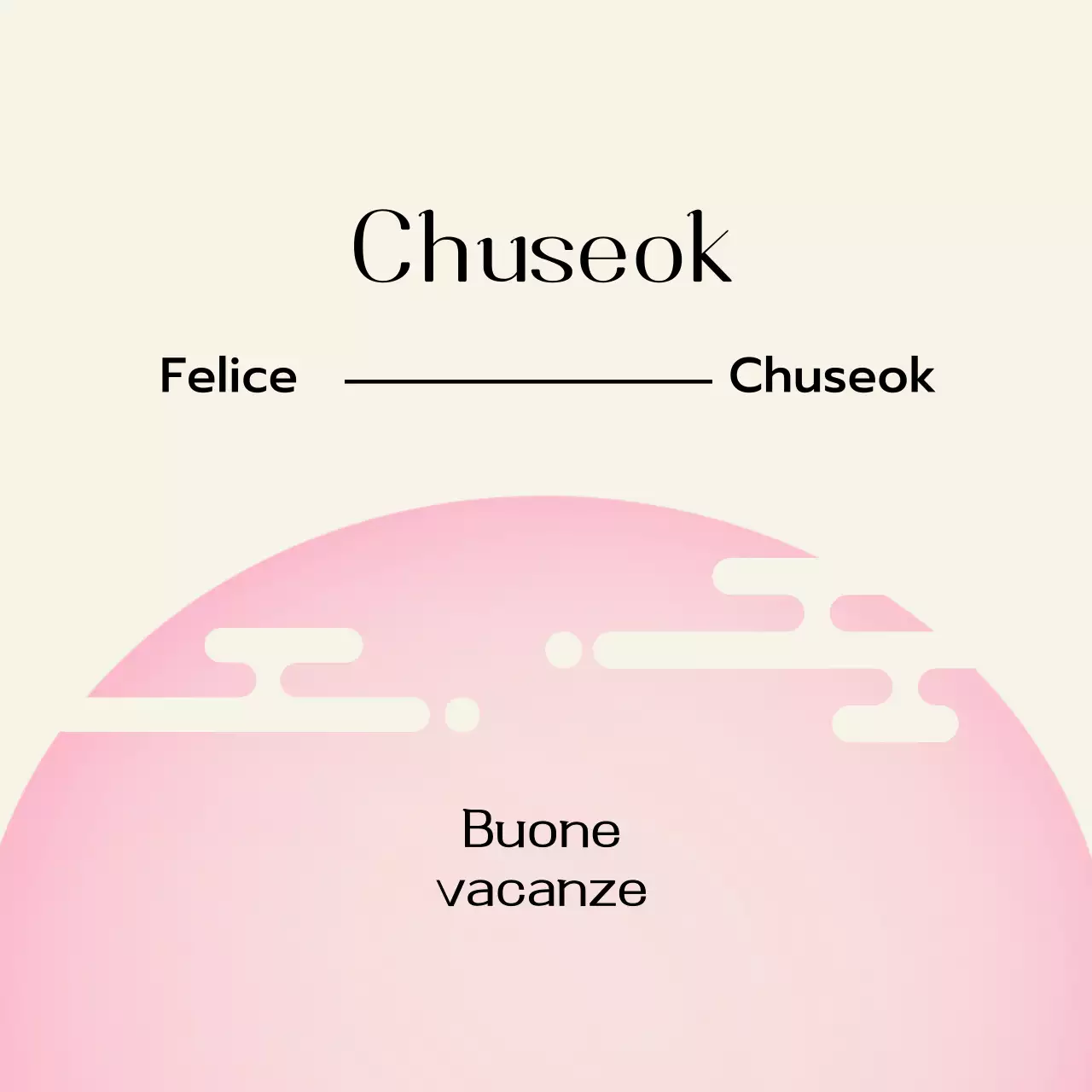 Festival tradizionale rosa del Chuseok