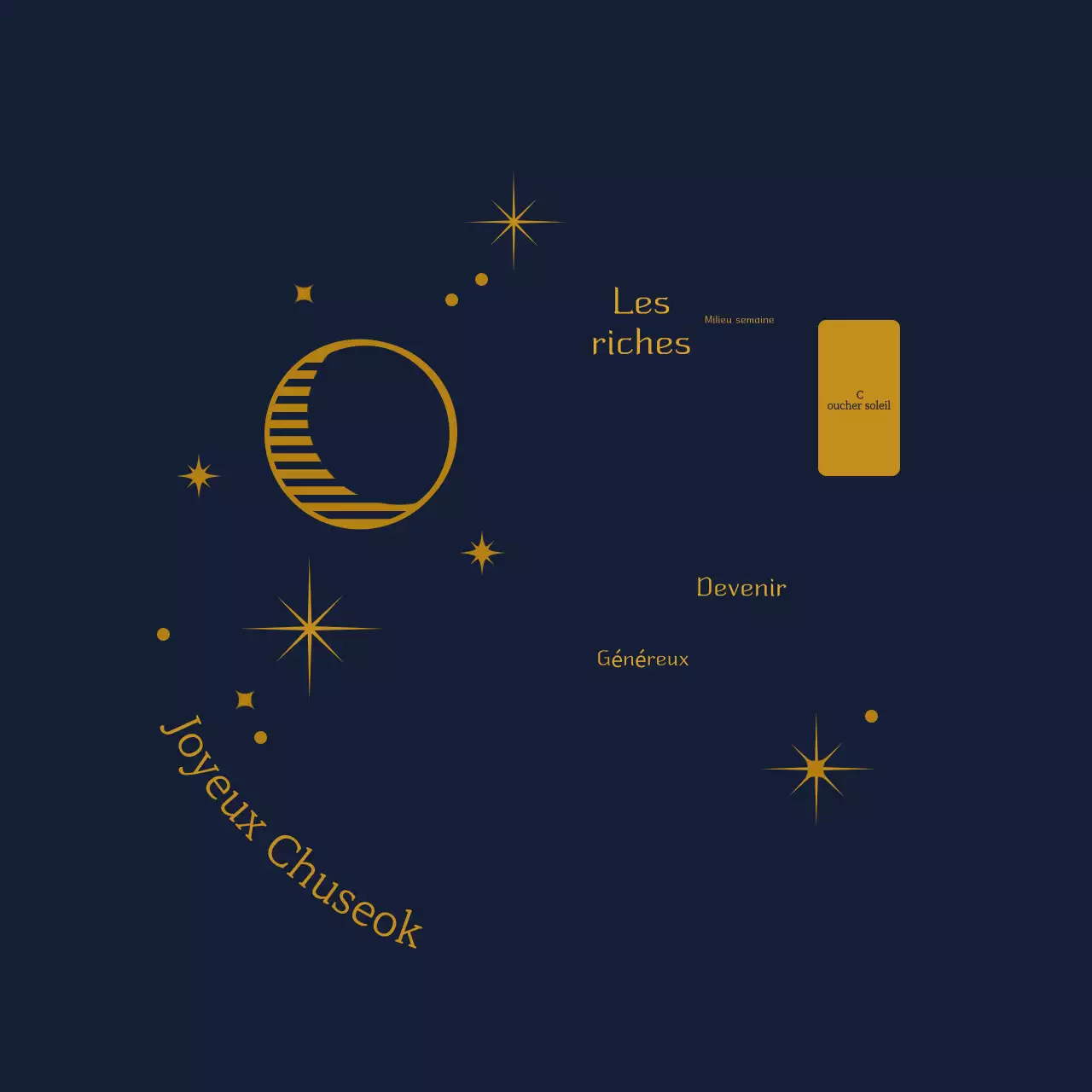 Salutations traditionnelles bleues de Chuseok