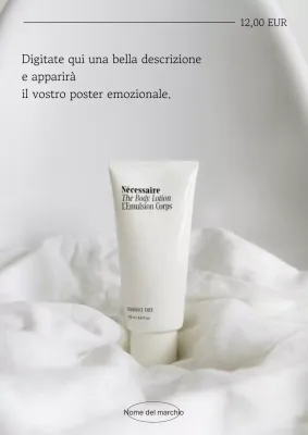 Materiale promozionale con un'atmosfera luminosa ed emozionante