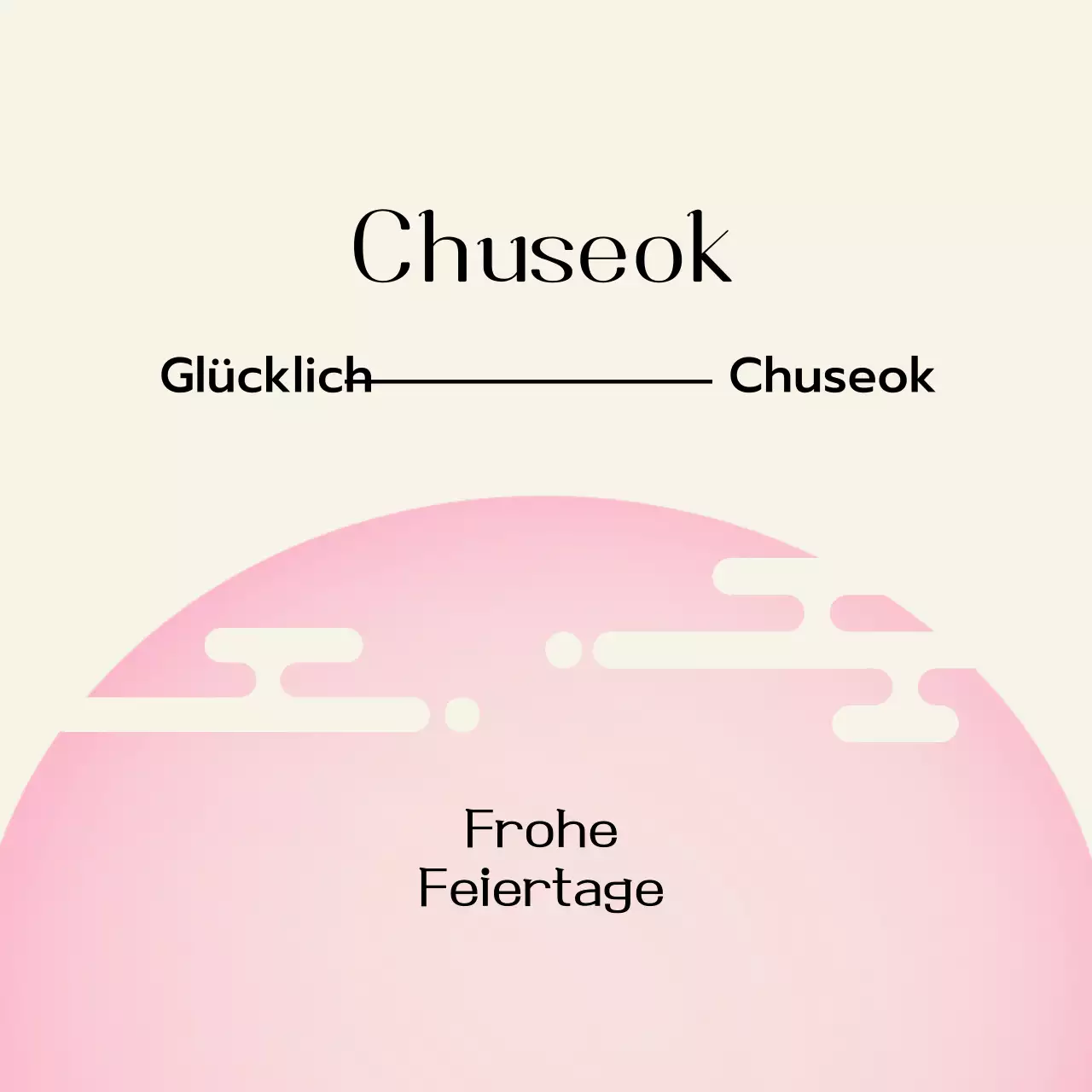 Rosa traditionelles Chuseok-Fest