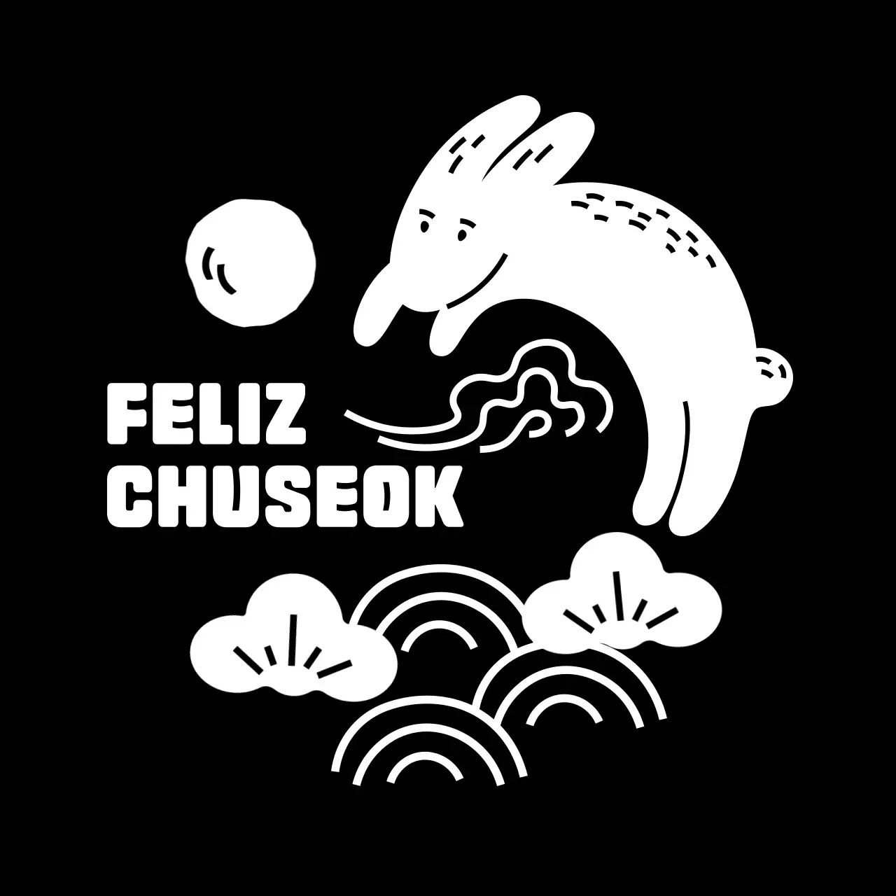 Celebración sencilla y negra de Chuseok