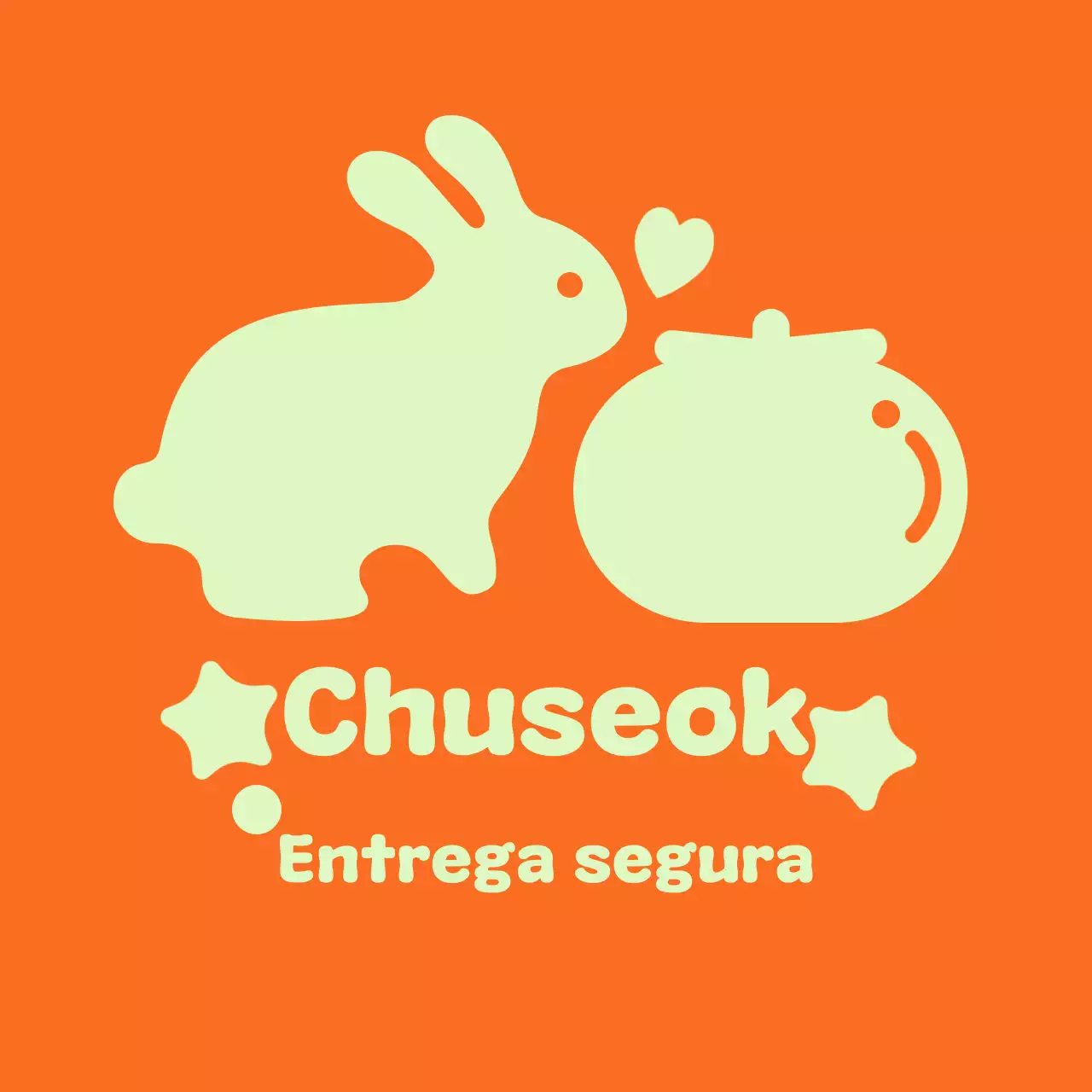 Anuncio naranja simple de Chuseok