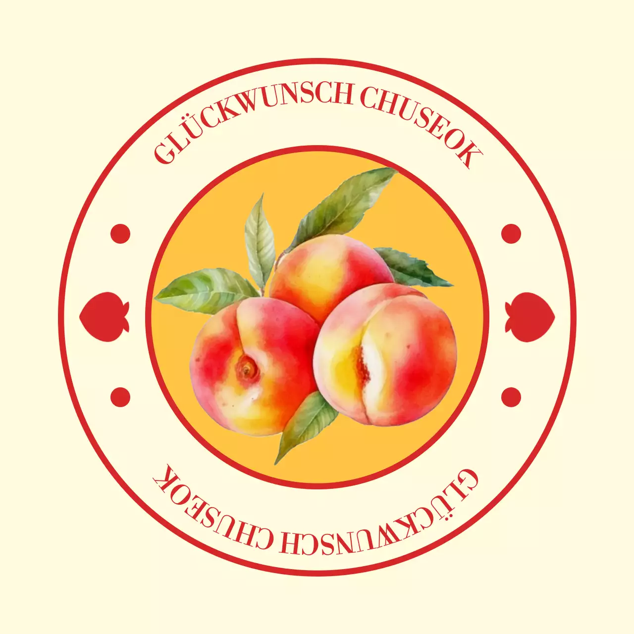 Beigefarbenes traditionelles Chuseok-Fest