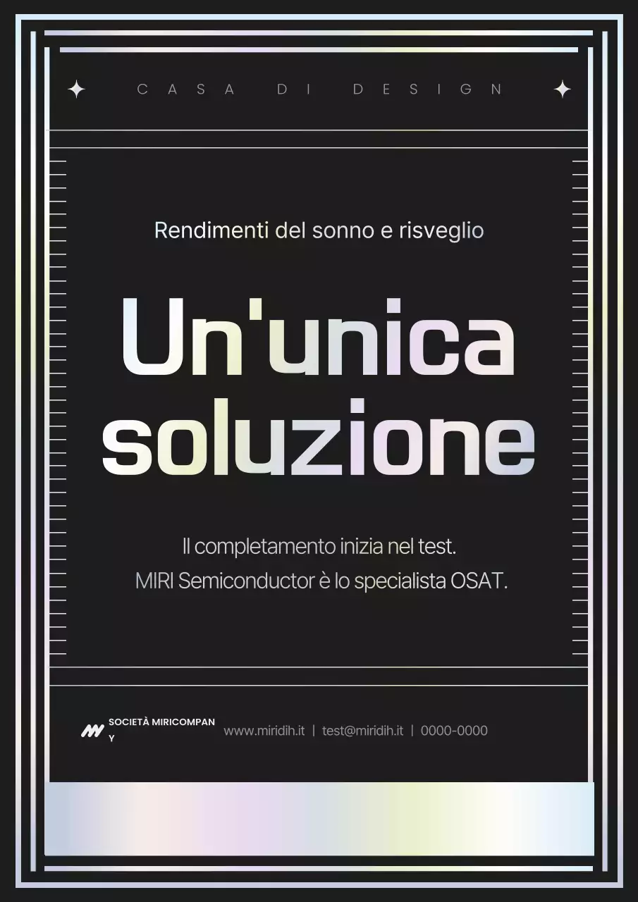 Promozione di una moderna azienda di semiconduttori in nero