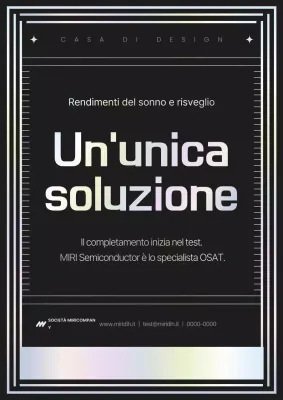 Promozione di una moderna azienda di semiconduttori in nero