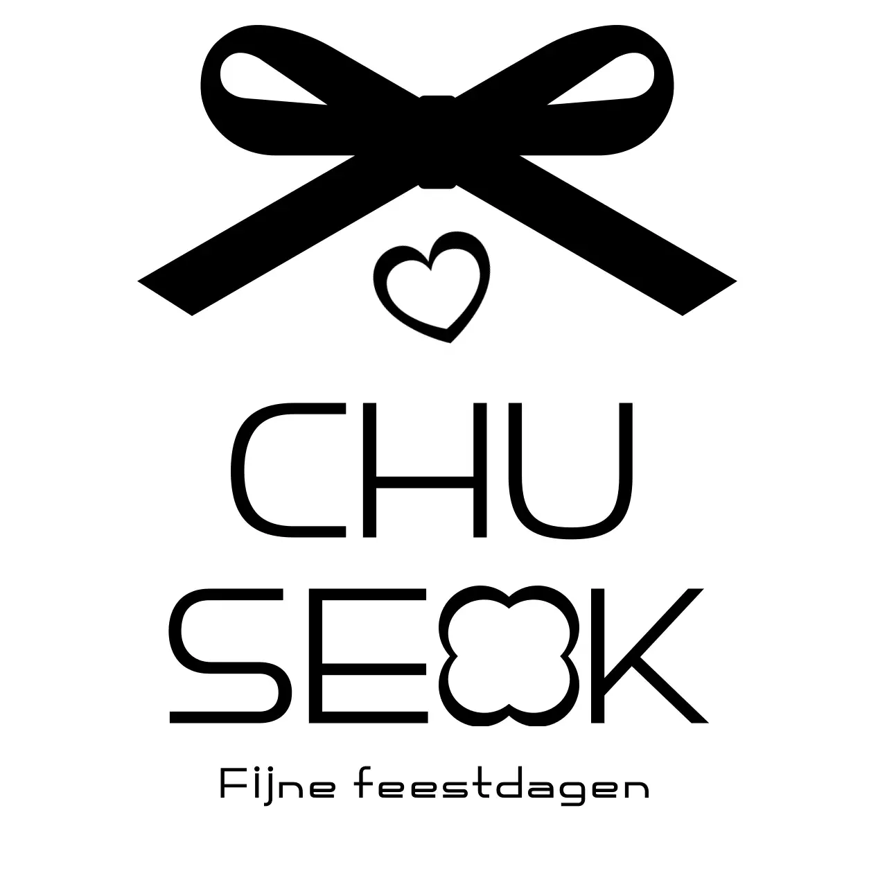 Zwarte Eenvoudige Chuseok Viering