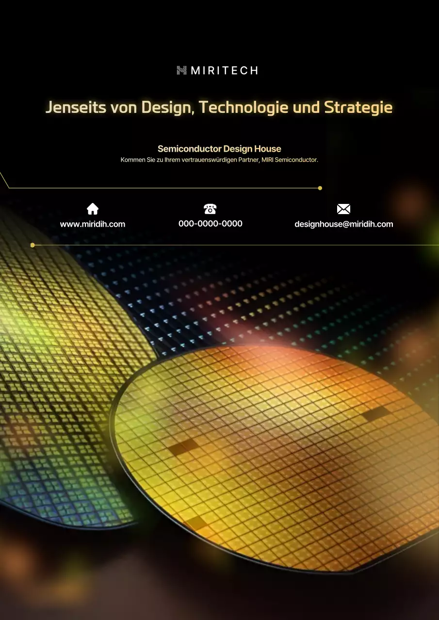 Eine moderne schwarze Halbleiterwerbung