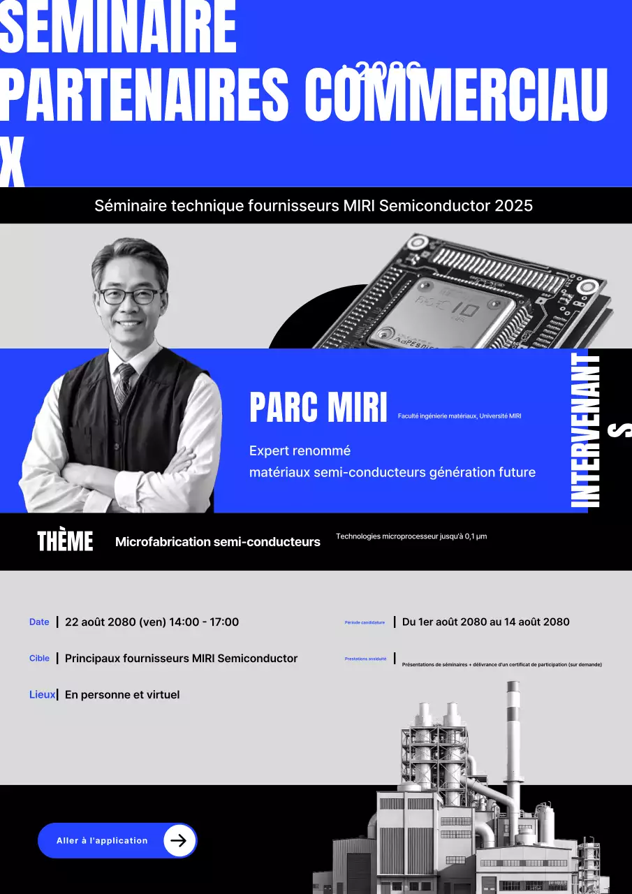 Promotion du séminaire technologique des partenaires de Blue's Trendy Semiconductor