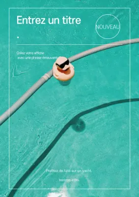 Publicité rafraîchissante pour l'été à la menthe