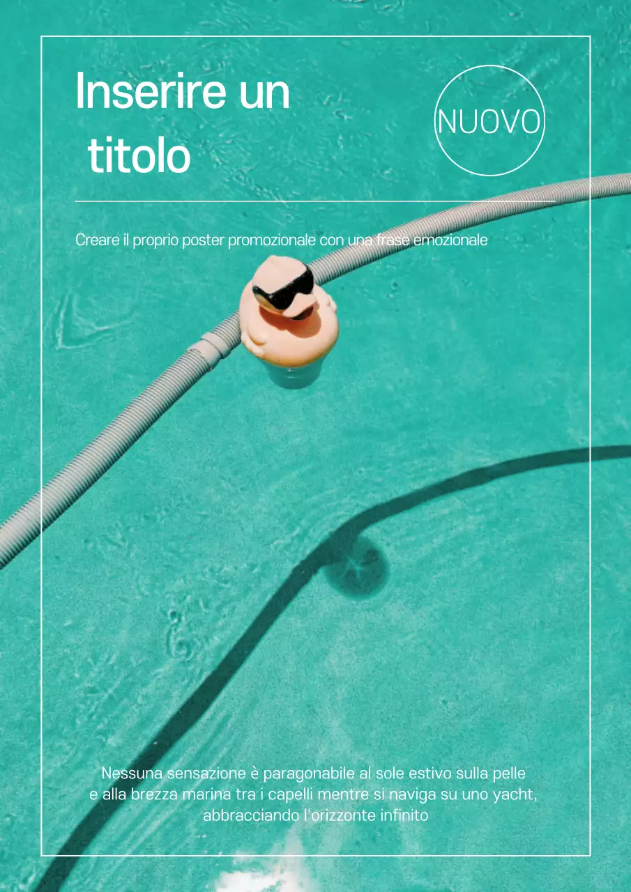 Pubblicità rinfrescante estiva semplice alla menta