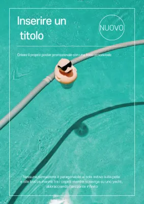 Pubblicità rinfrescante estiva semplice alla menta