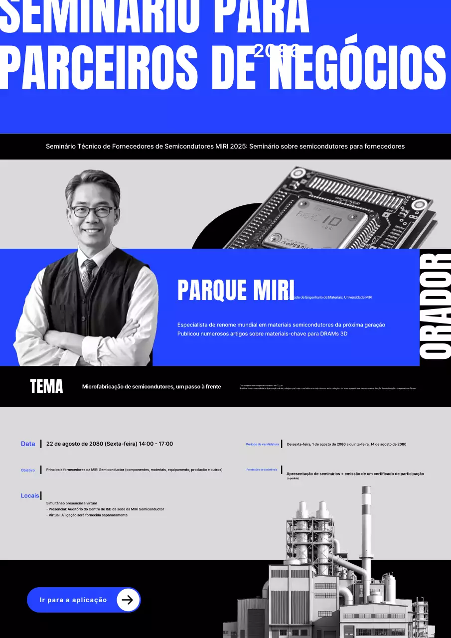 Promoção do Seminário de Tecnologia de Parceiros de Semicondutores da Blue