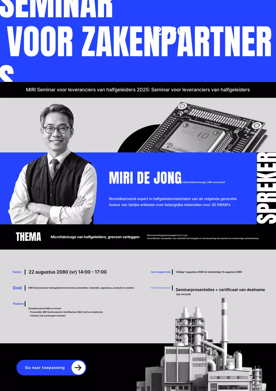 Promotie van Blue's Trendy Semiconductor Partner Technology Seminar