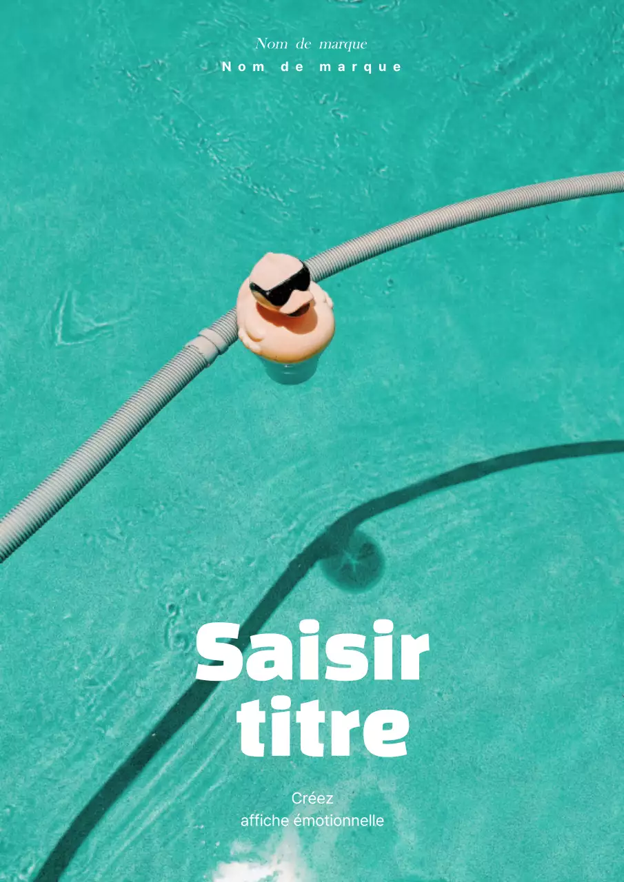 Publicité rafraîchissante pour l'été à la menthe