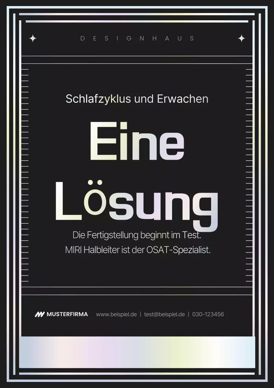 Förderung eines modernen Halbleiterunternehmens in Schwarz