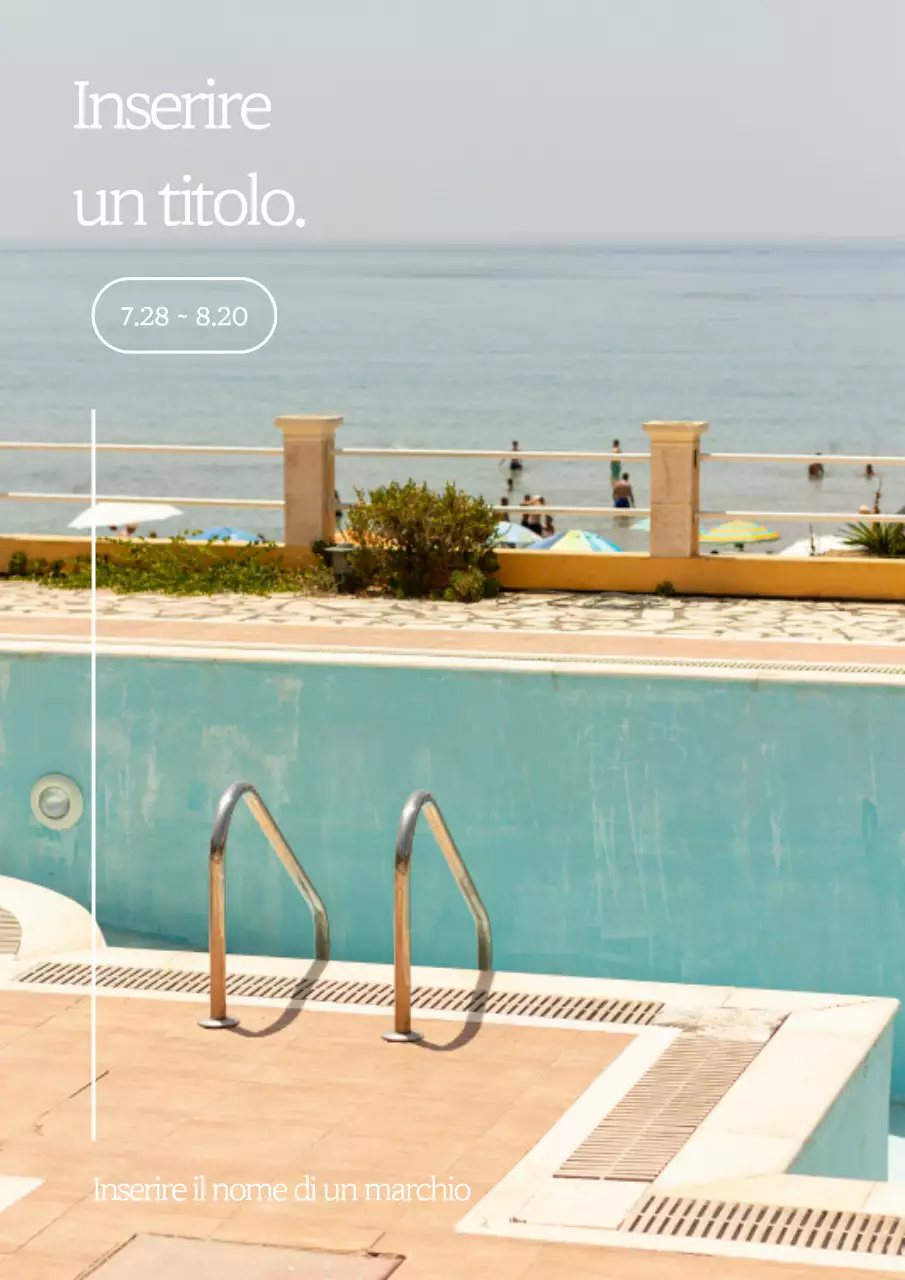 Pubblicità rinfrescante estiva semplice alla menta