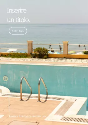 Pubblicità rinfrescante estiva semplice alla menta