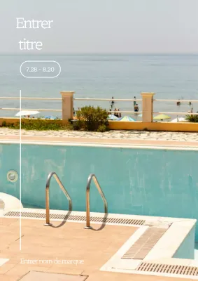 Publicité rafraîchissante pour l'été à la menthe